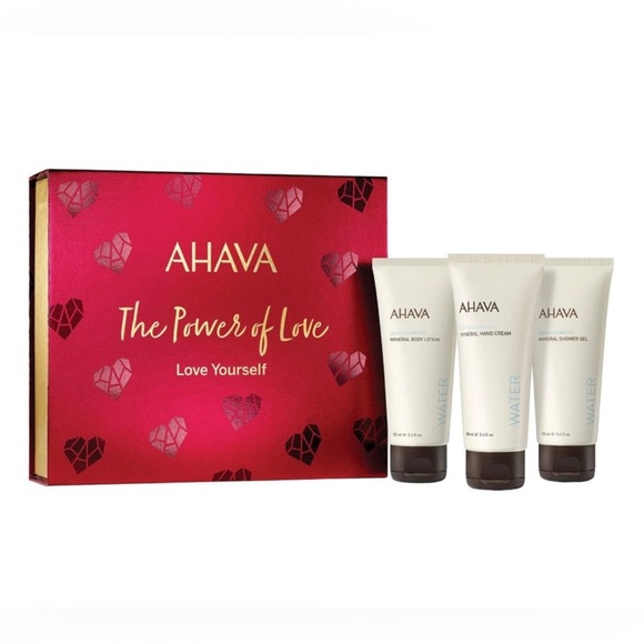 AHAVA Love Yourself Skincare Trio in Red Packaging